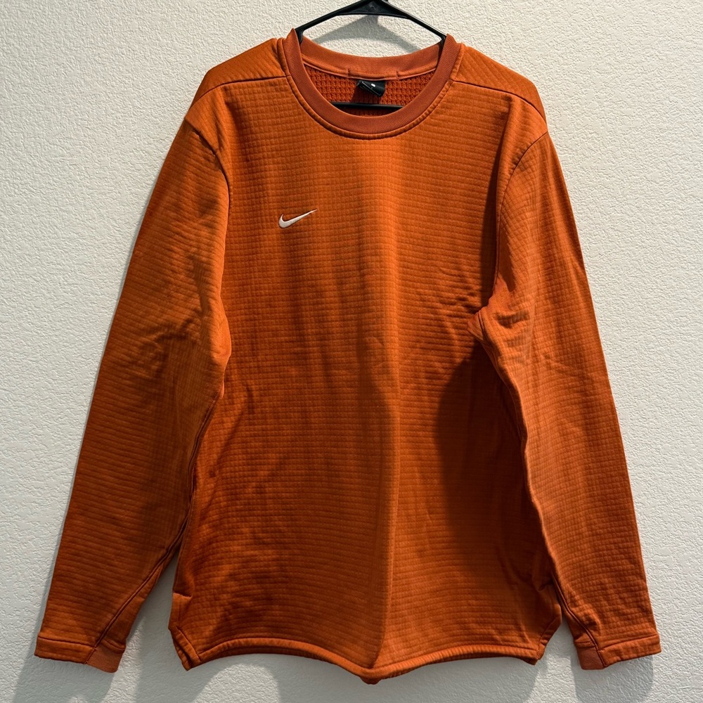 Nike Men's Burnt Orange DriFit Sweatshirt